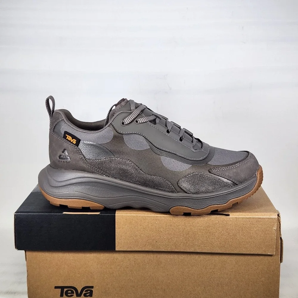 Teva Geotrecca Low RP Hiking Shoes Men Size 11 Dark Gull Grey Waterproof Sneaker